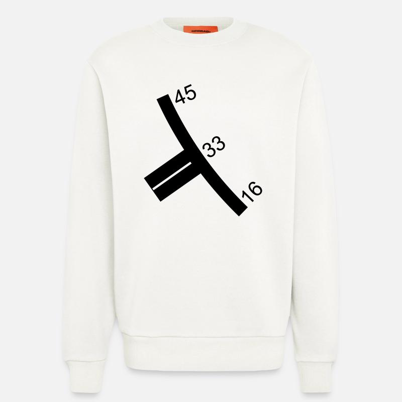 Turntable controller 45 33 16 - Sweatshirt - made by SPREAD  - OFF WHITE