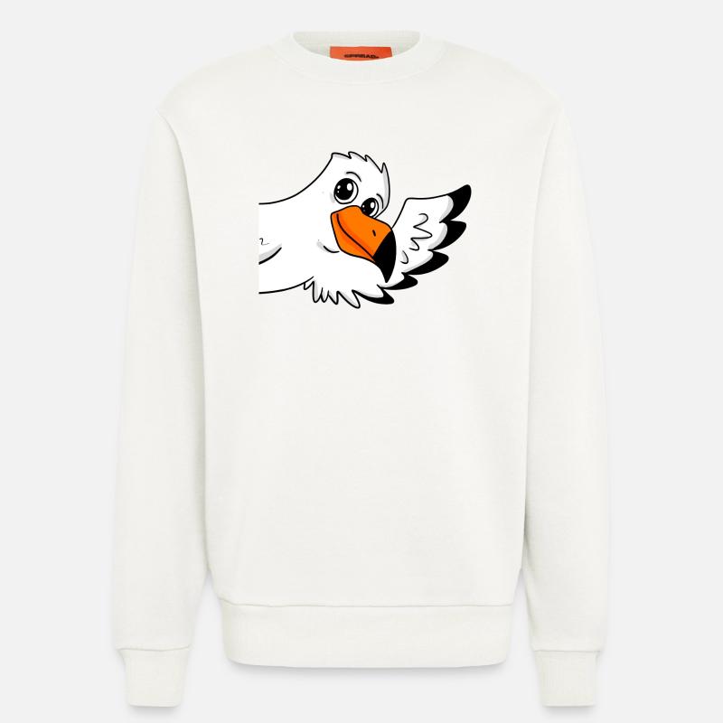 Möwe Gruß Begrüßung - Sweatshirt - made by SPREAD  - OFF WHITE