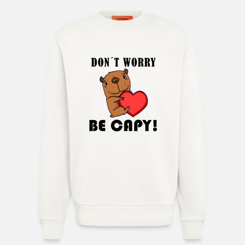 Capybara Capybara Gift - Sweatshirt - made by SPREAD  - OFF WHITE