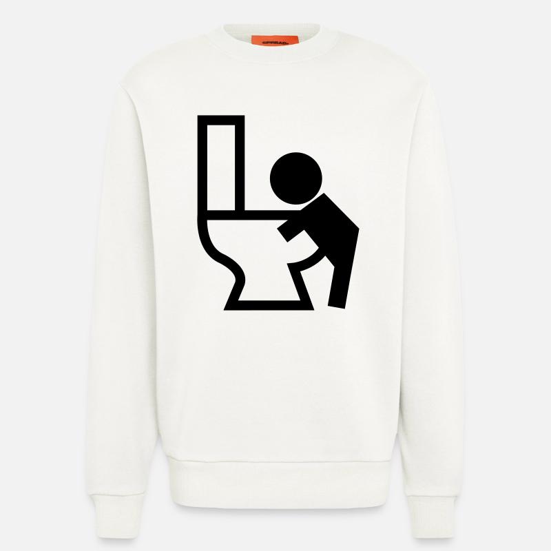 Erbrechen Puck Sick - Sweatshirt - made by SPREAD  - OFF WHITE