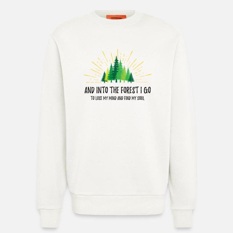 Und in den Wald gehe ich - Sweatshirt - made by SPREAD  - OFF WHITE