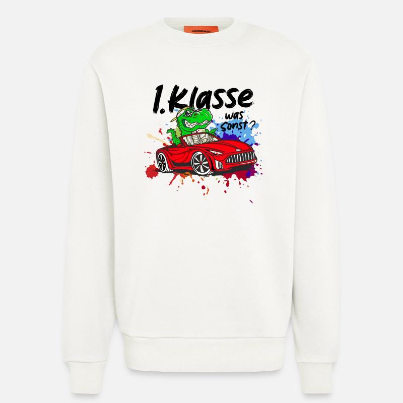 Schulkind Einschulung 2026 1. Klasse Geschenk - Sweatshirt - made by SPREAD  - OFF WHITE
