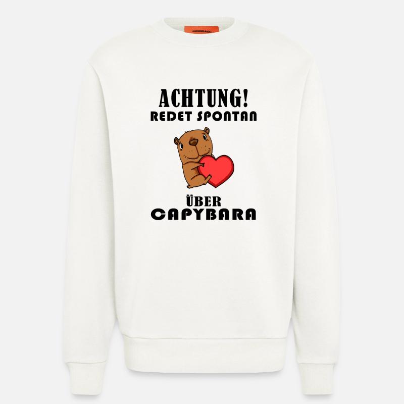 Capybara Spruch - Capybara Sprüche - Sweatshirt - made by SPREAD - OFF WHITE