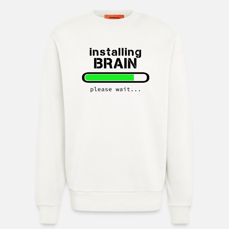 Installing Brain - Sweat bio décontracté fabriqué en UE - OFF WHITE