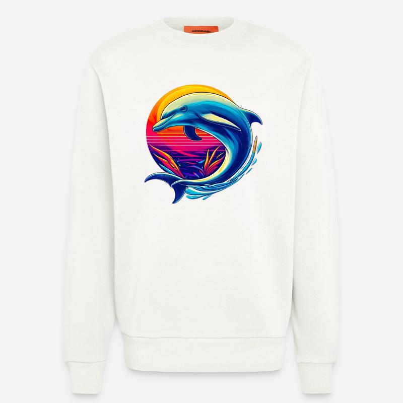 Delfin - Sweatshirt - made by SPREAD  - OFF WHITE