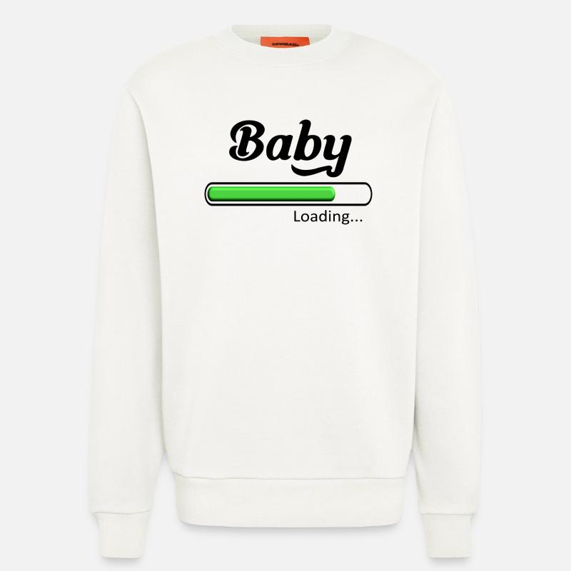 Baby loading. - Sweat bio décontracté fabriqué en UE - OFF WHITE