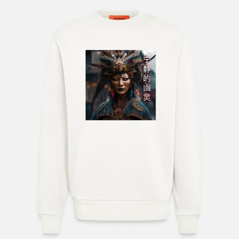 Serene Ghost Tippfehler - Sweatshirt - made by SPREAD  - OFF WHITE