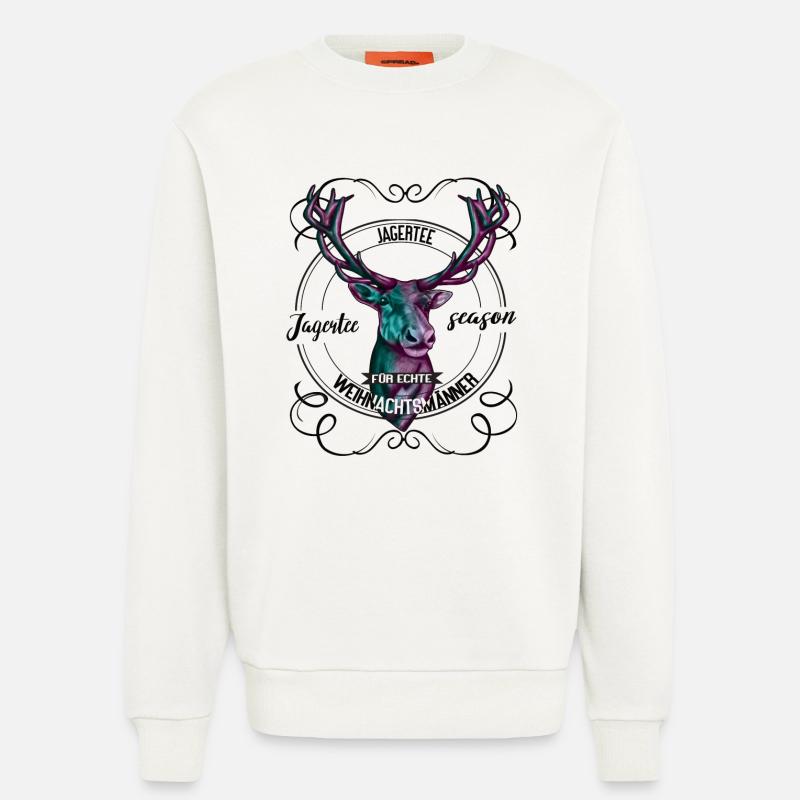 Jägerzeit Jaggertee – Für echte Weihnachtsmänner - Sweatshirt - made by SPREAD  - OFF WHITE