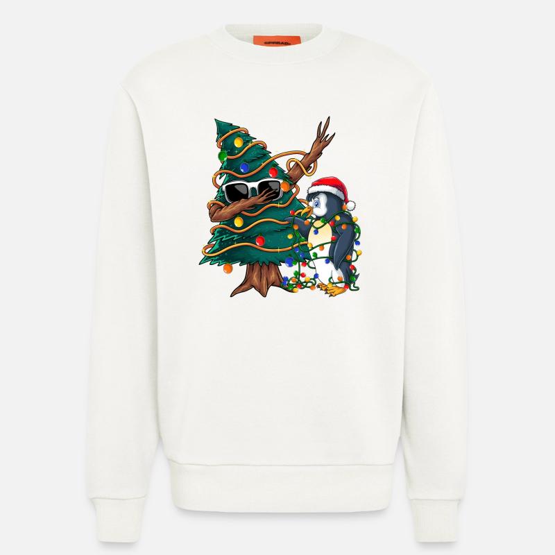 Dapping Tannenbaum -Dapping Weihnachtspullover - Sweatshirt - made by SPREAD  - OFF WHITE