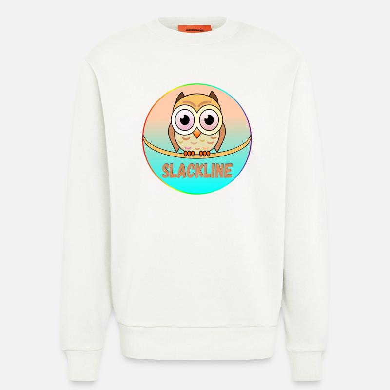 SLACKLINE EULEN - VOGEL - Sweatshirt - made by SPREAD  - OFF WHITE