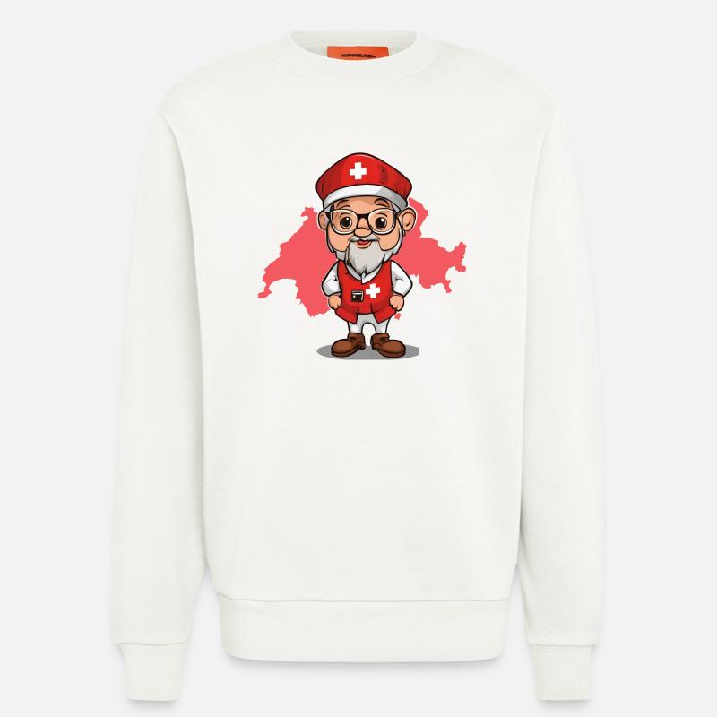 Schweiz, ich bin Schweizer, Schweizer Stolz - Sweatshirt - made by SPREAD  - OFF WHITE