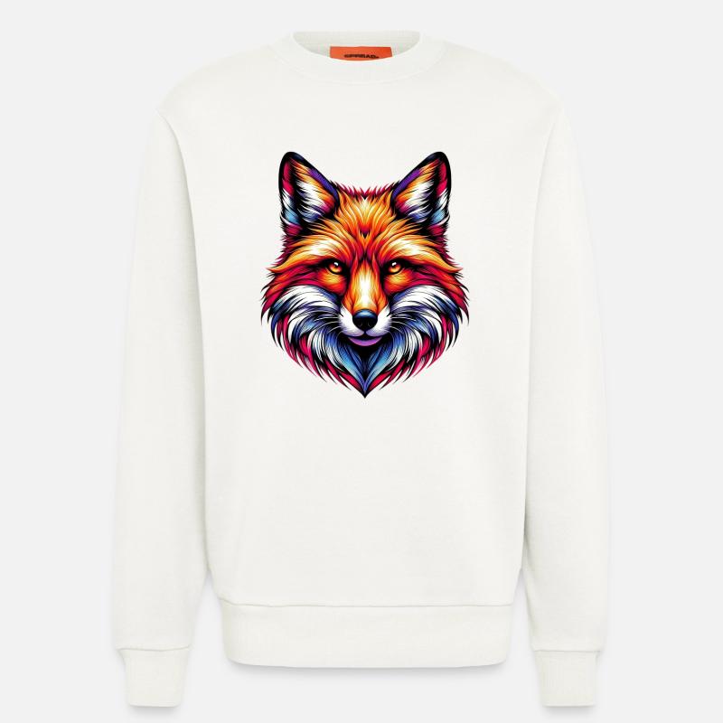 Fuchs - Sweatshirt - made by SPREAD  - OFF WHITE