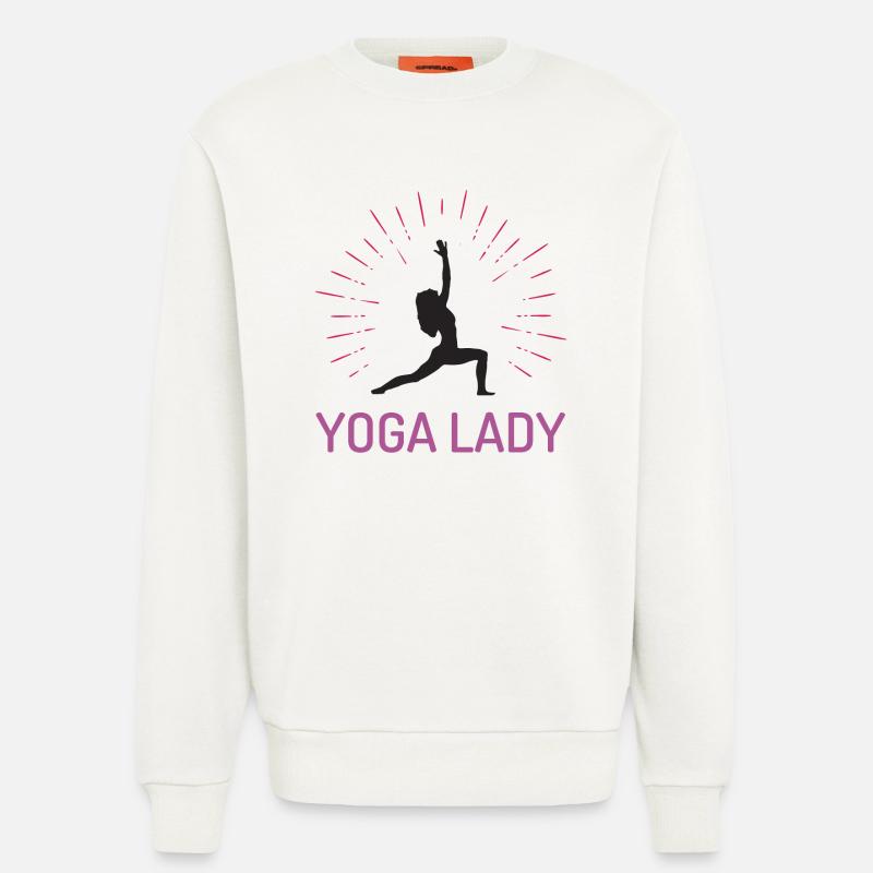 Yoga-Mädchen - Sweatshirt - made by SPREAD  - OFF WHITE