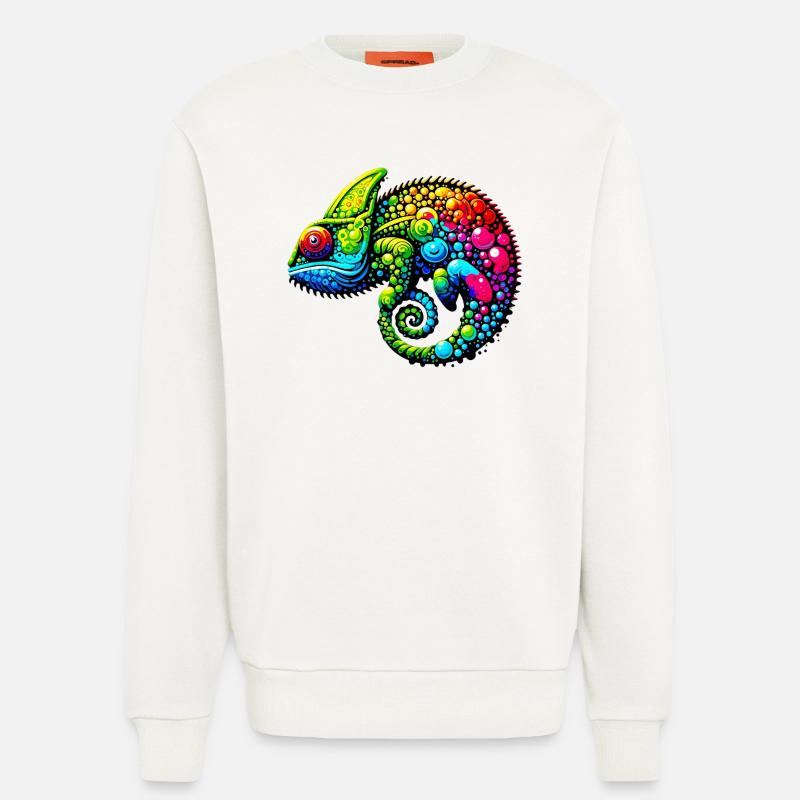Chamäleon - Sweatshirt - made by SPREAD - OFF WHITE