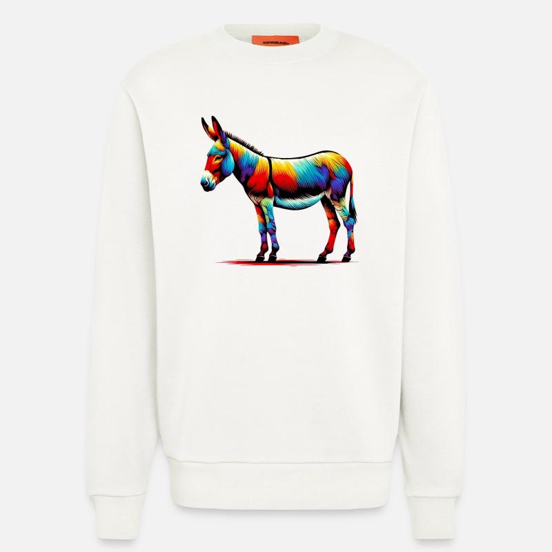 Esel, Schnuller, Maultier - Sweatshirt - made by SPREAD  - OFF WHITE
