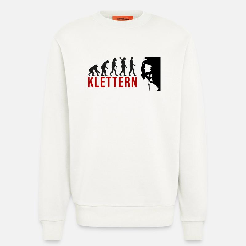 Ecolution Klettern - Sweatshirt - made by SPREAD  - OFF WHITE