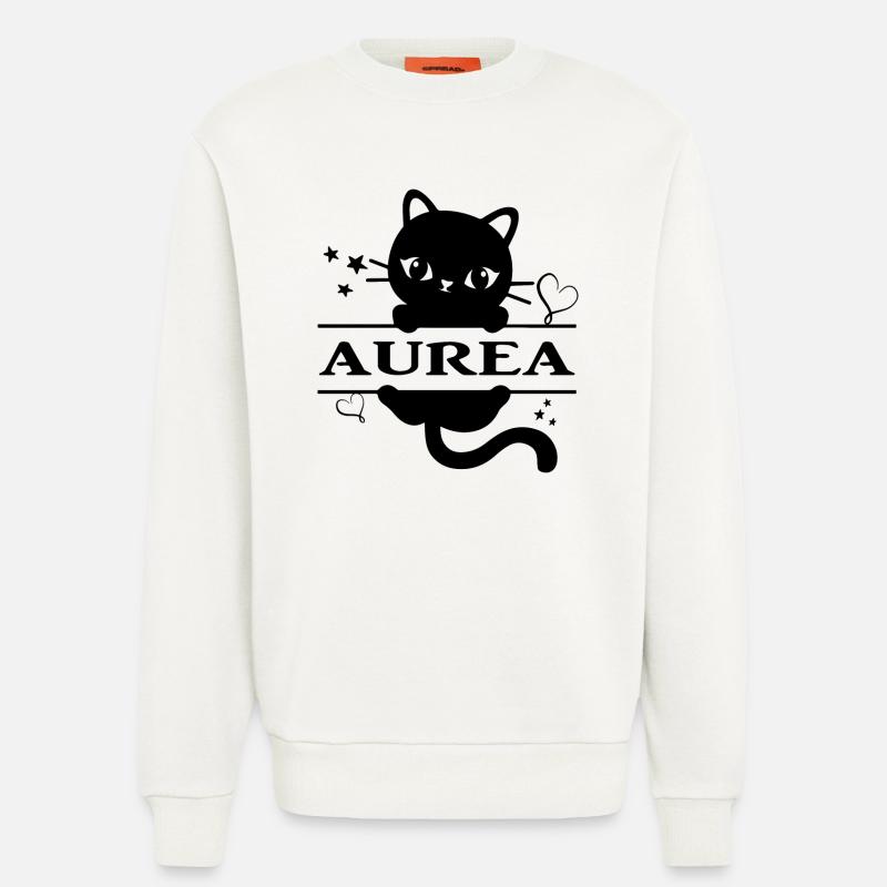 Aurea T-Shirt Katze Katze Geschenkidee - Sweatshirt - made by SPREAD  - OFF WHITE