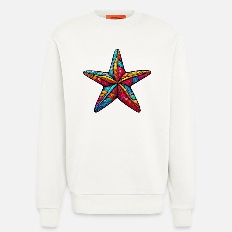 Seestern - Sweatshirt - made by SPREAD  - OFF WHITE