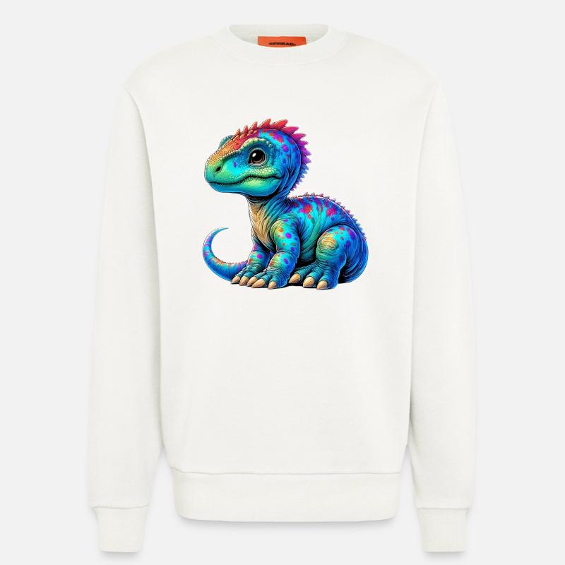 Dinosaur - Sweatshirt - made by SPREAD - OFF WHITE