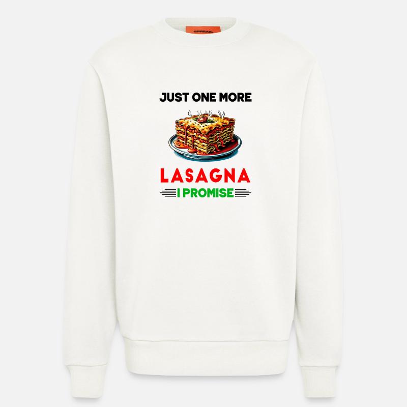 Nur noch eine Lasagne, versprochen - Sweatshirt - made by SPREAD  - OFF WHITE