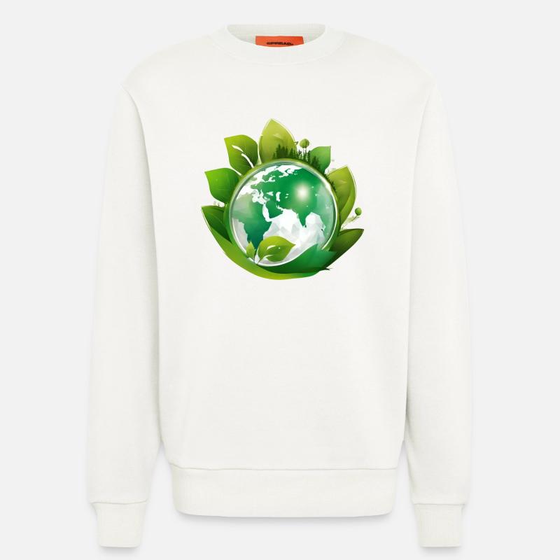 Planet Erde, Mutter Natur - Sweatshirt - made by SPREAD - OFF WHITE