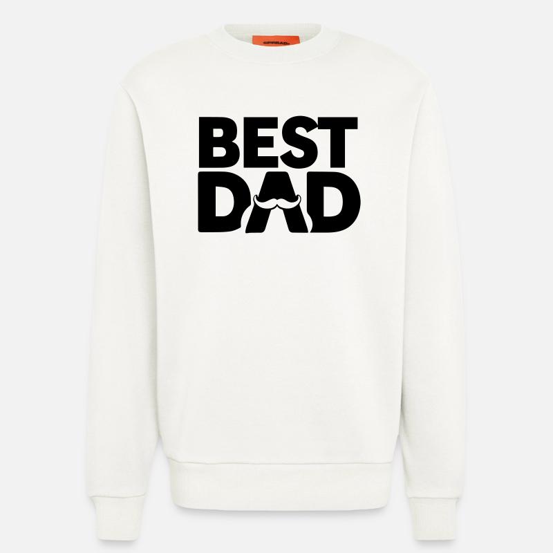 Bester Papa – Papa Geschenk Design - Sweatshirt - made by SPREAD  - OFF WHITE