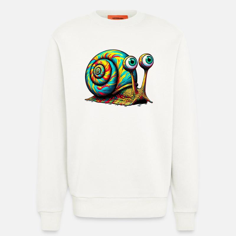 Schnecke - Sweatshirt - made by SPREAD - OFF WHITE