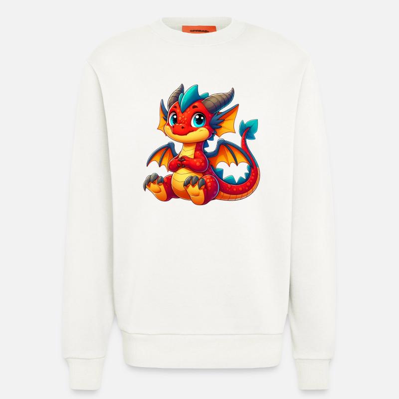 Drache - Sweatshirt - made by SPREAD - OFF WHITE