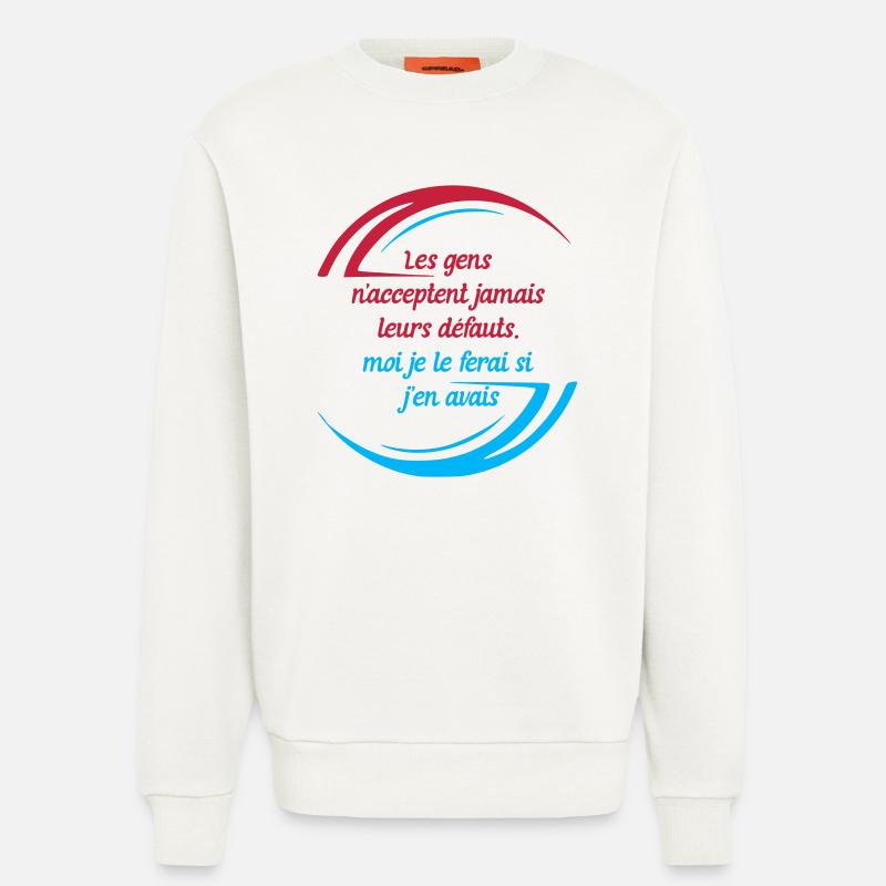 Die Fehler der Menschen - Sweatshirt - made by SPREAD  - OFF WHITE