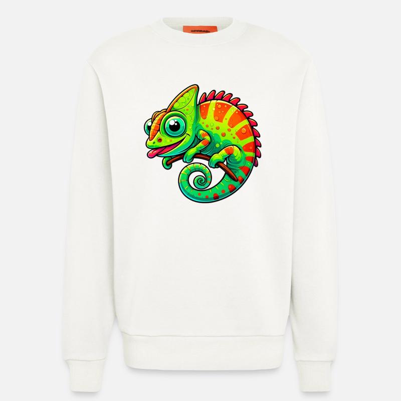 Chamäleon - Sweatshirt - made by SPREAD  - OFF WHITE