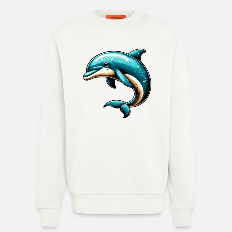 Delfin - Sweatshirt - made by SPREAD  - OFF WHITE
