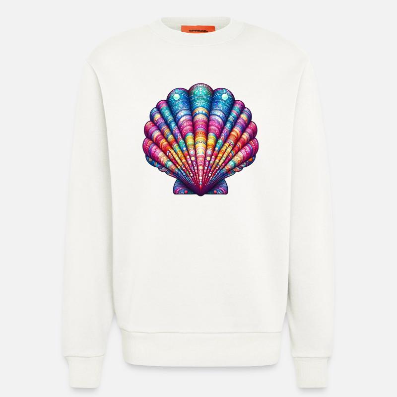 Jakobsmuschel-Schale - Sweatshirt - made by SPREAD  - OFF WHITE