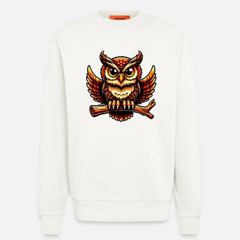 Eule - Sweatshirt - made by SPREAD  - OFF WHITE