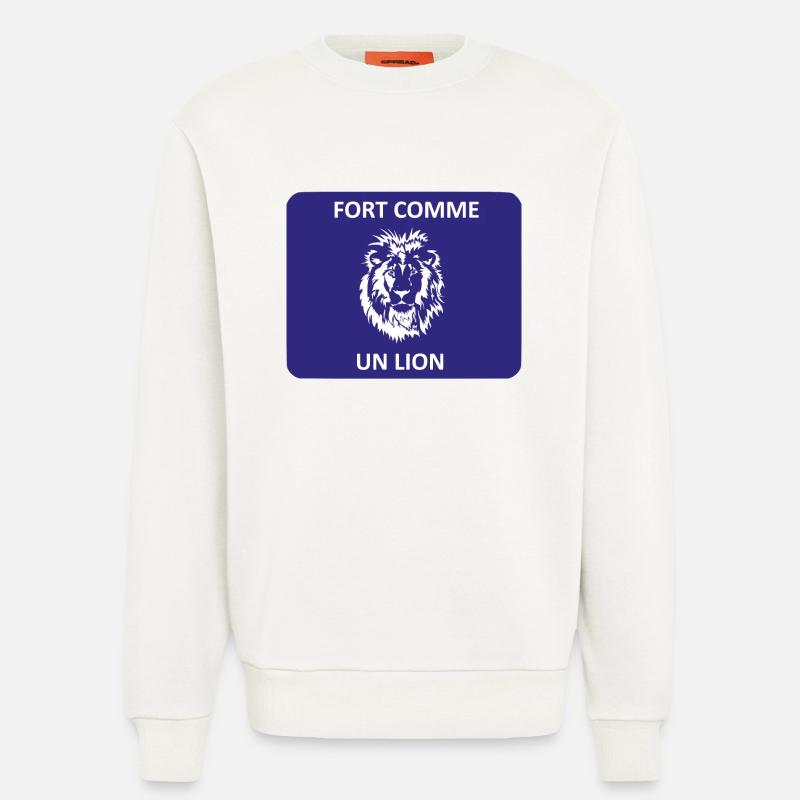 Stark wie ein Löwe - Sweatshirt - made by SPREAD  - OFF WHITE