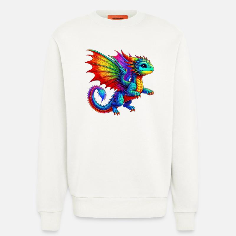 Drache - Sweatshirt - made by SPREAD - OFF WHITE