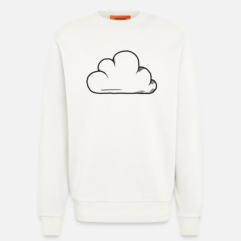 Conception du cloud - Sweat bio décontracté fabriqué en UE - OFF WHITE