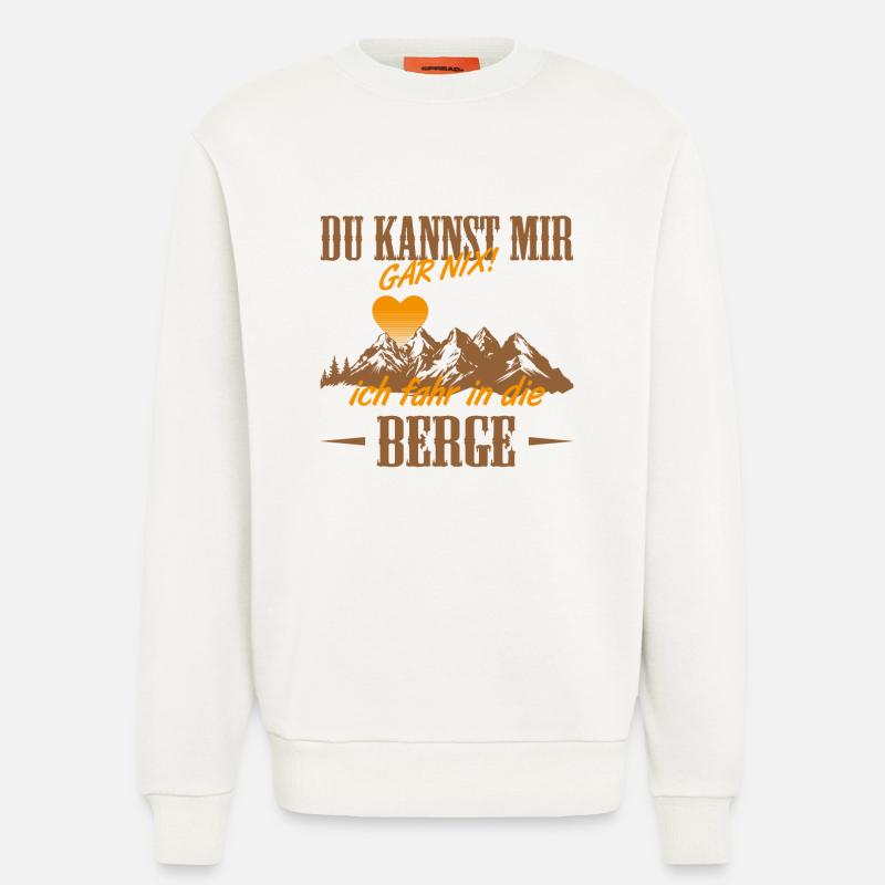 Berge Sehnsucht - Sweatshirt - made by SPREAD  - OFF WHITE