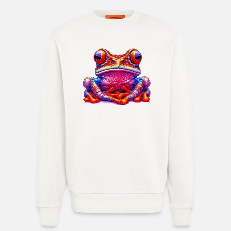 Frog - Sweatshirt - made by SPREAD - OFF WHITE