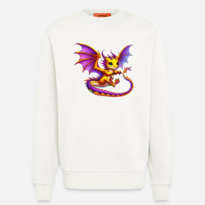 Drache - Sweatshirt - made by SPREAD - OFF WHITE