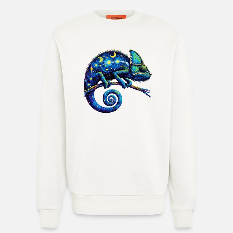 Chamäleon - Sweatshirt - made by SPREAD  - OFF WHITE