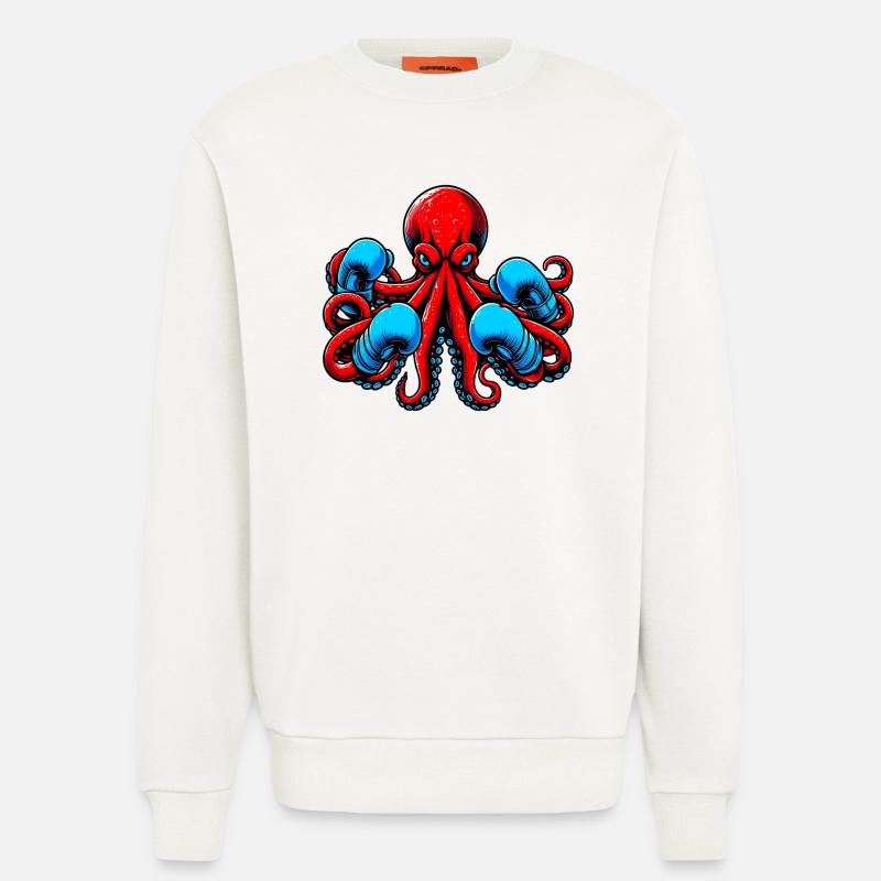 Krake - Sweatshirt - made by SPREAD  - OFF WHITE