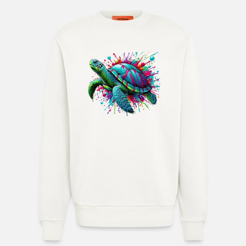 Schildkröte - Sweatshirt - made by SPREAD - OFF WHITE