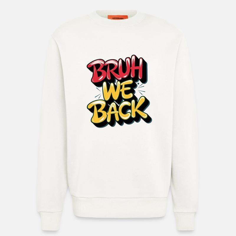 Aussprache und Textdesign im Retro-Stil - Sweatshirt - made by SPREAD - OFF WHITE
