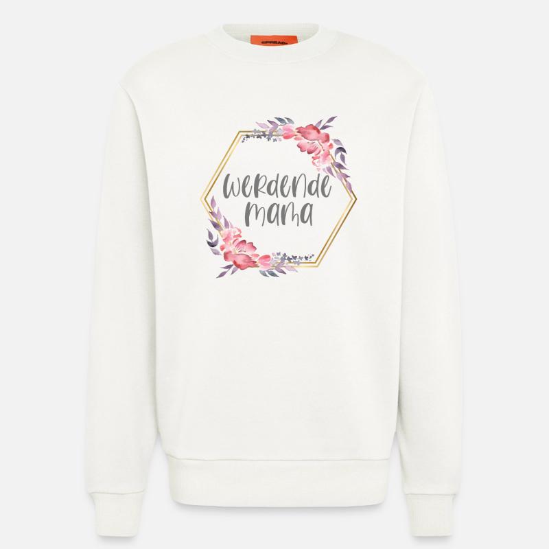Boho Mama Schwangerschaft Geschenk - Sweatshirt - made by SPREAD  - OFF WHITE