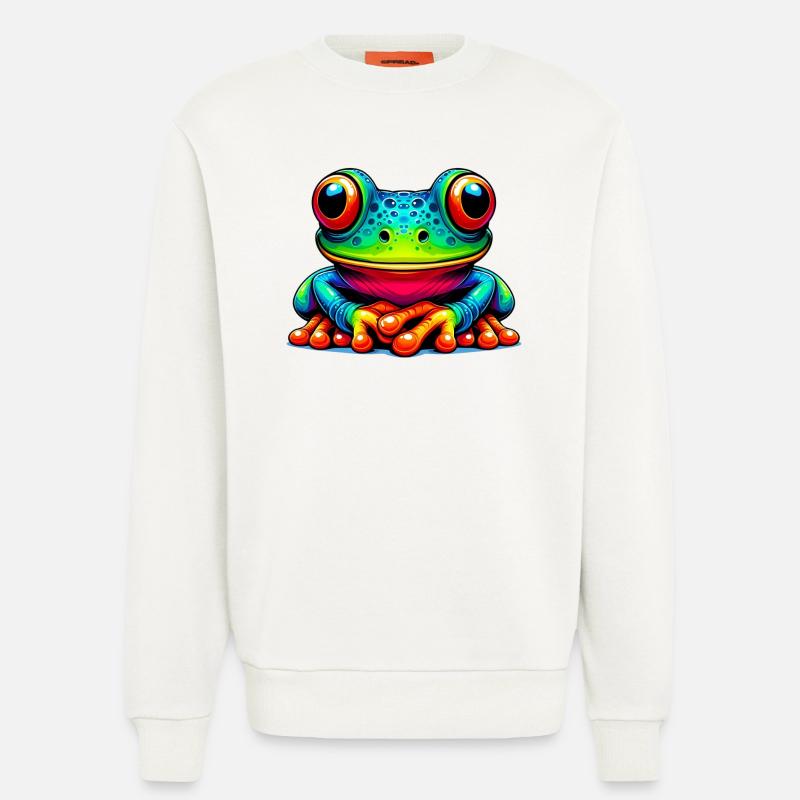 Frosch - Sweatshirt - made by SPREAD  - OFF WHITE
