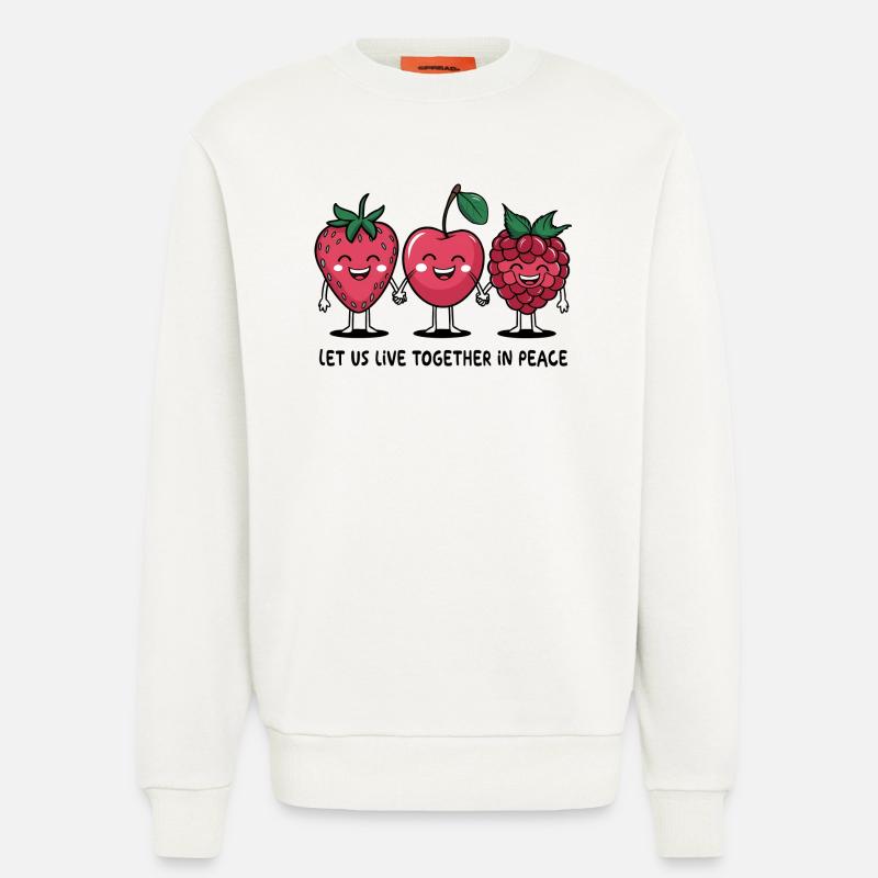 Beeren des Friedens - Sweatshirt - made by SPREAD  - OFF WHITE
