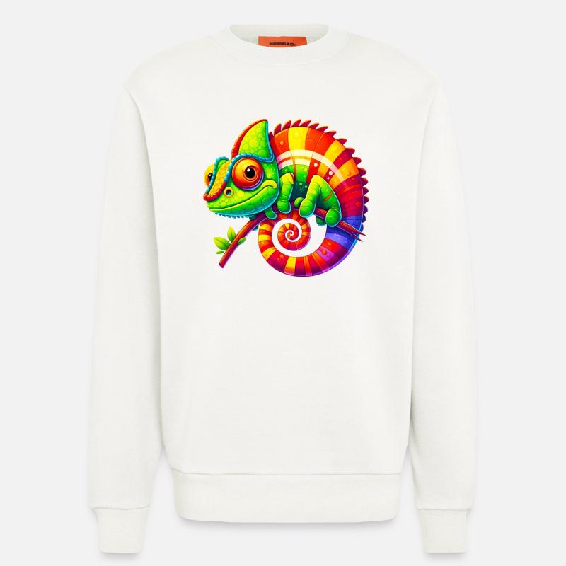 Chamäleon - Sweatshirt - made by SPREAD  - OFF WHITE
