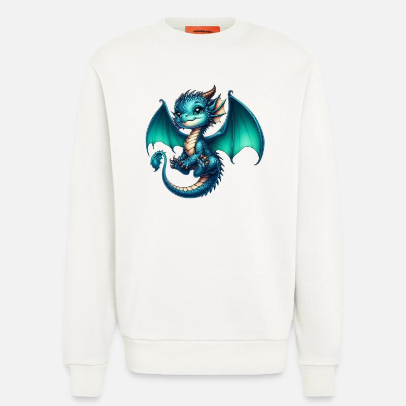 Dragon - Sweatshirt - made by SPREAD - OFF WHITE