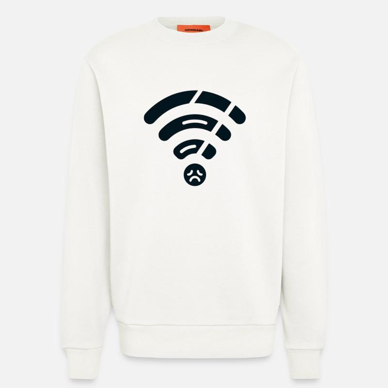 Broken WiFi - Sweatshirt - made by SPREAD  - OFF WHITE