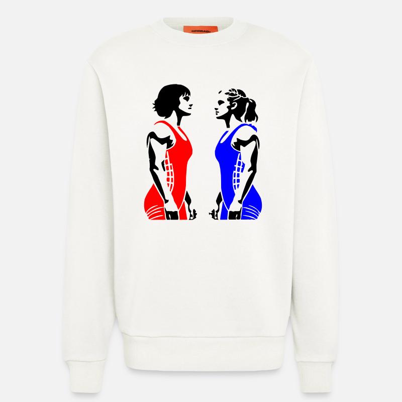 Frauen Ringen - Sweatshirt - made by SPREAD  - OFF WHITE